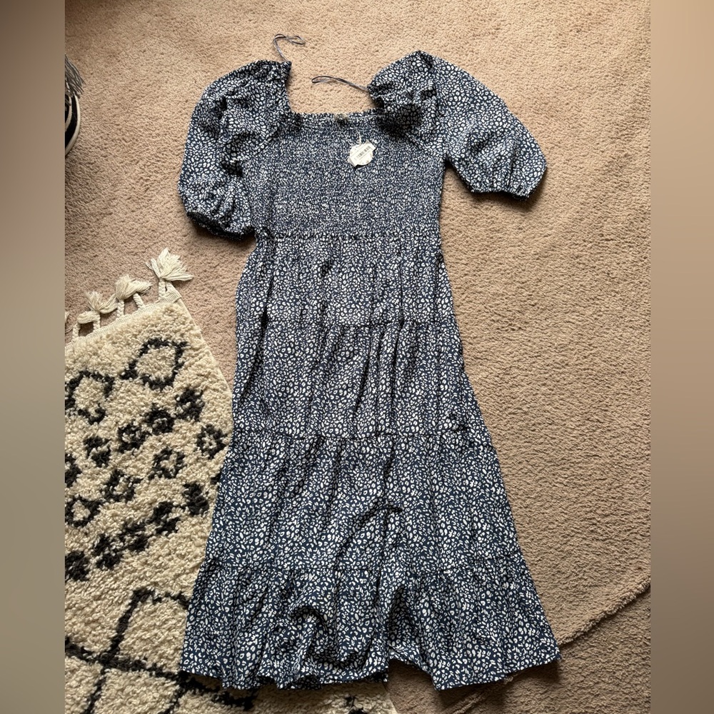 NWT ODDI Navy Midi Length Dress